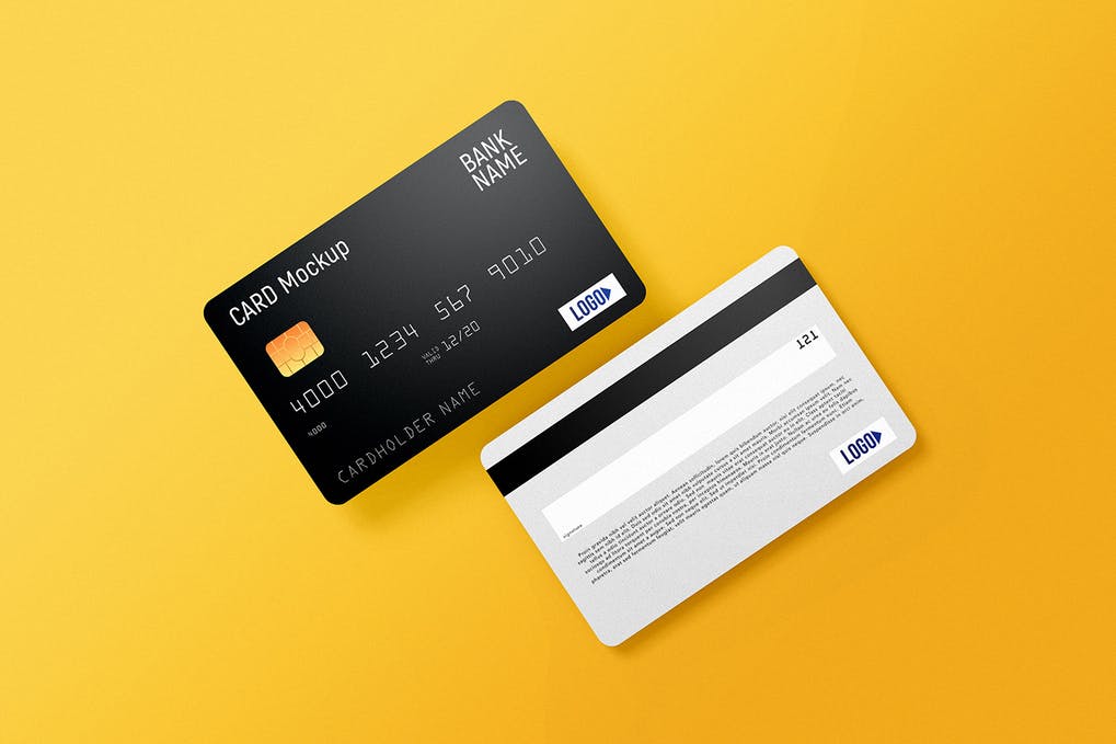 Free Credit Card Mockup Download
