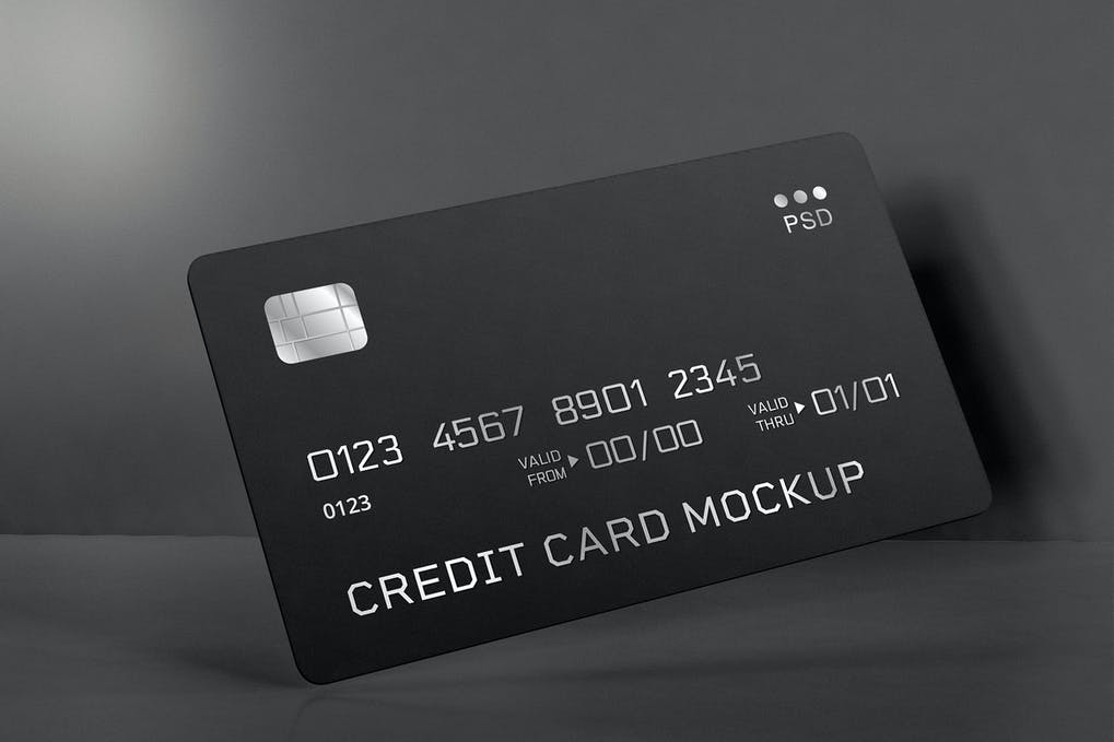Free Credit Card Mockup Download