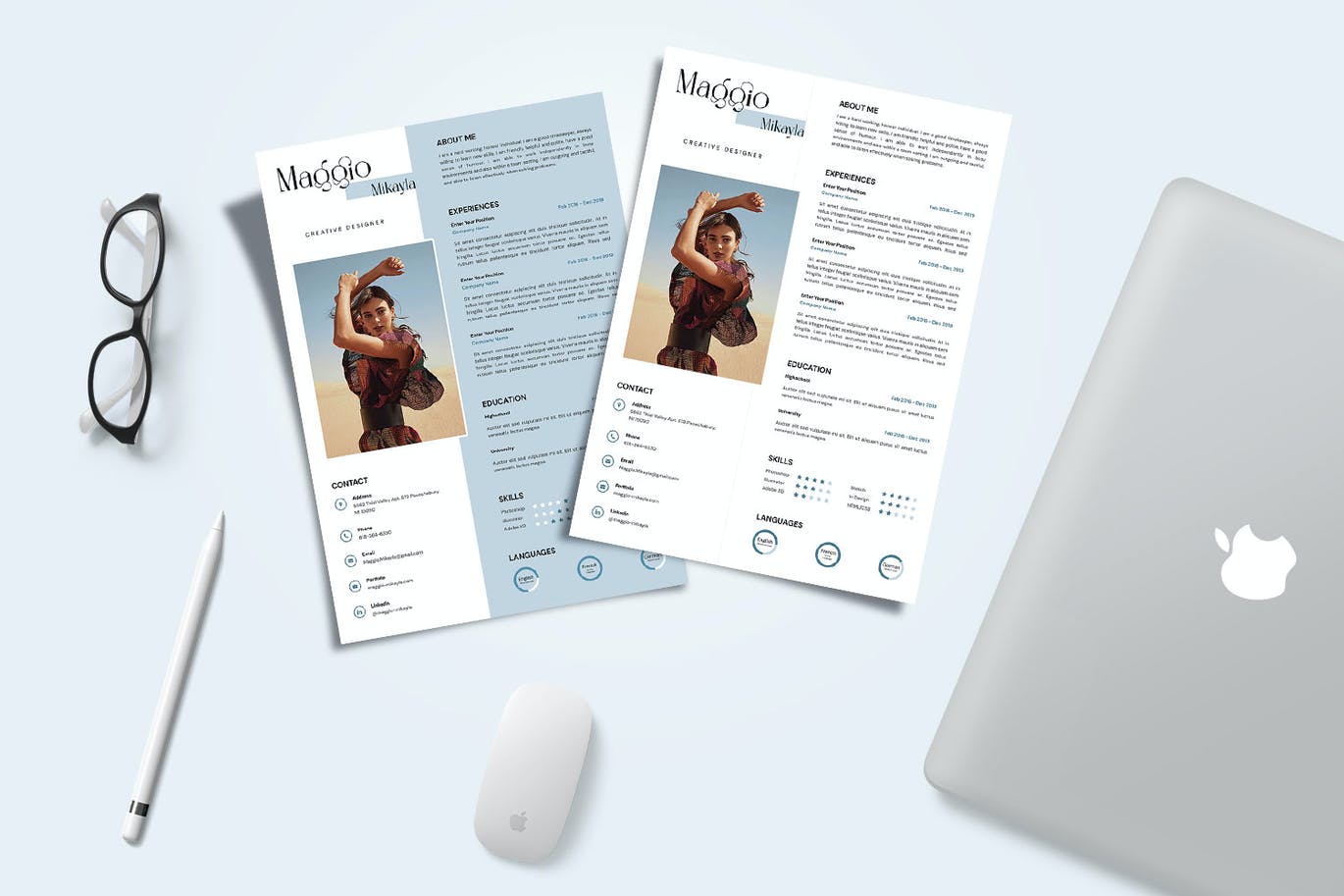 Free CV Resume & letter Template V.31