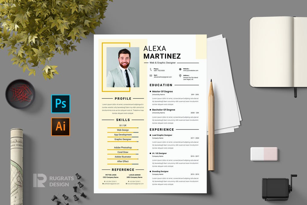 CV Resume Template Vol.21