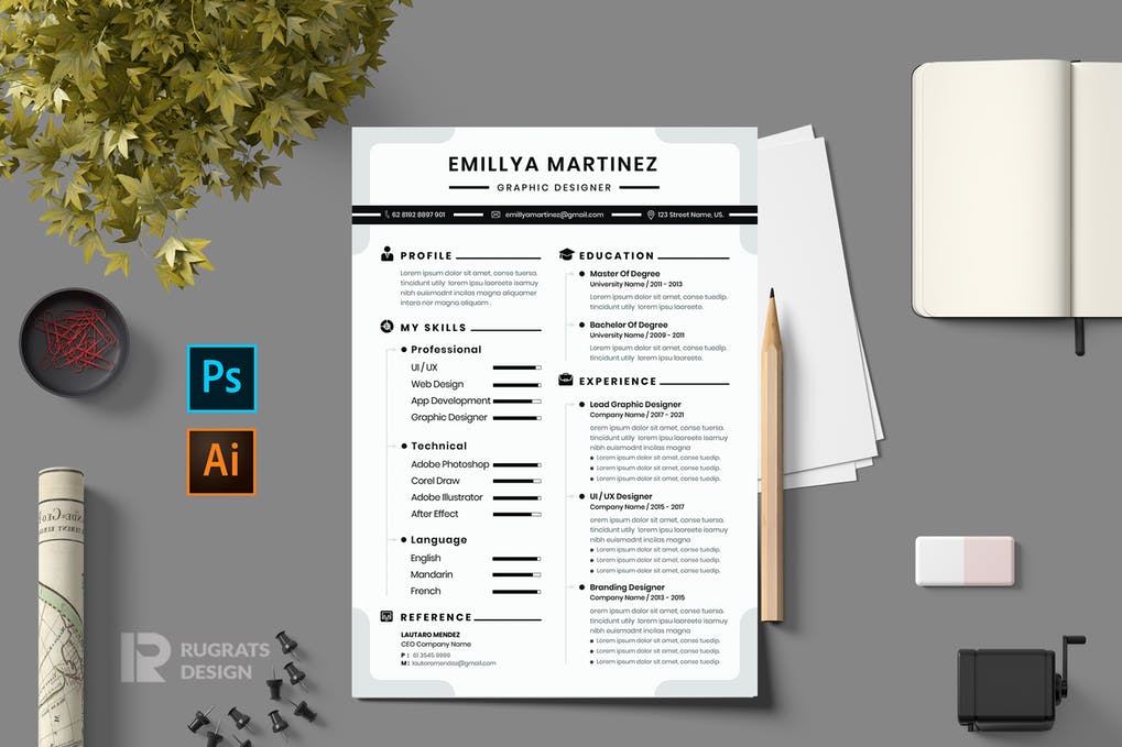 CV Resume Template Vol.20