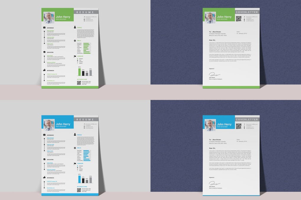 CV Resume Template Vol.17