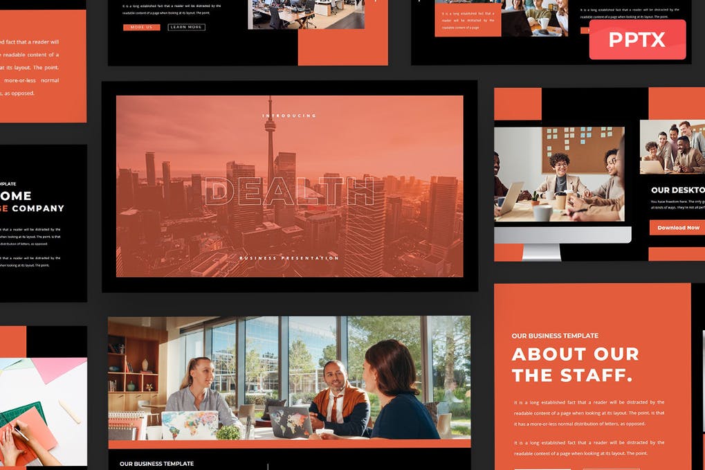 Free Dealth Powerpoint Presentation Template Download
