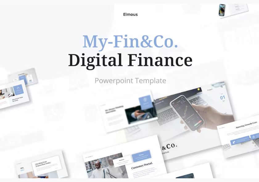 Free My-Fin&Co Digital Finance Powerpoint Presentation Template Download