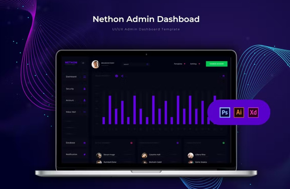 Free Nethon Dashboard Admin Template Download