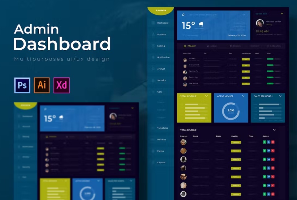 Free Radmin Dashboard Admin Template Download