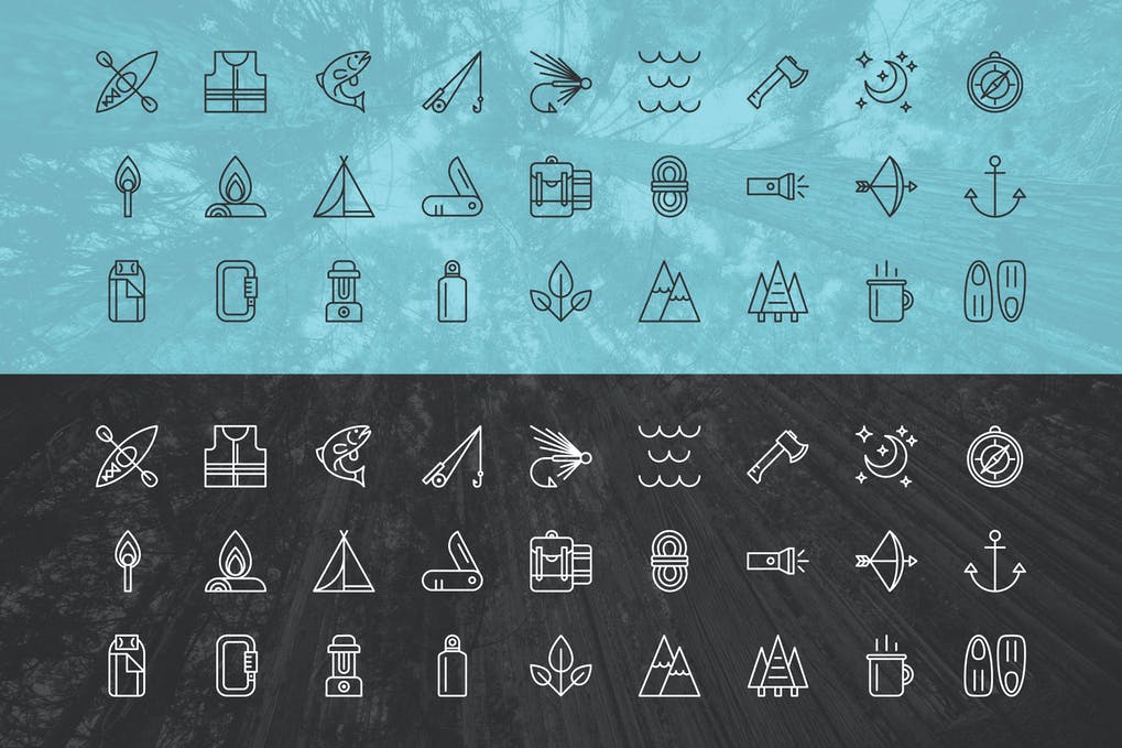 Free Outdoor Adventure Icons Download