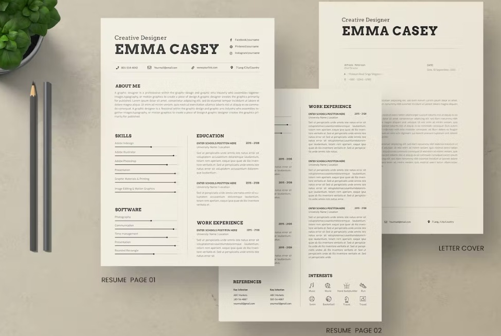 Professional Resume & Letter Template Vol.11