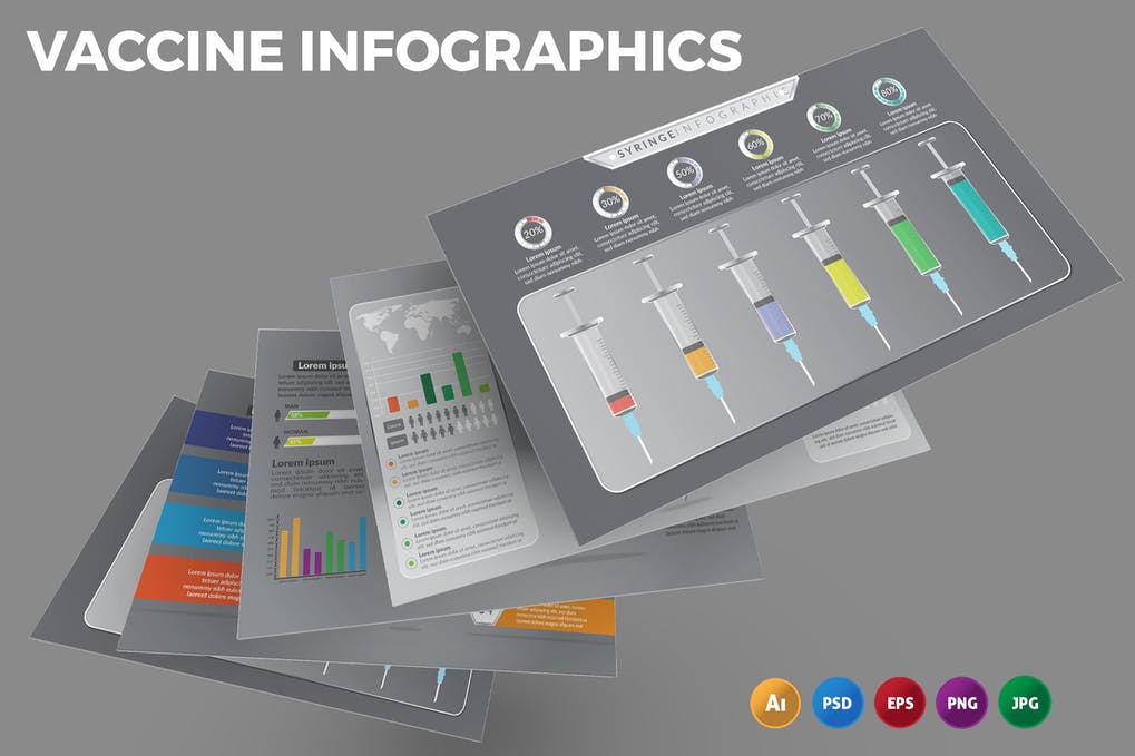 Free Vaccine Infographics Design Download