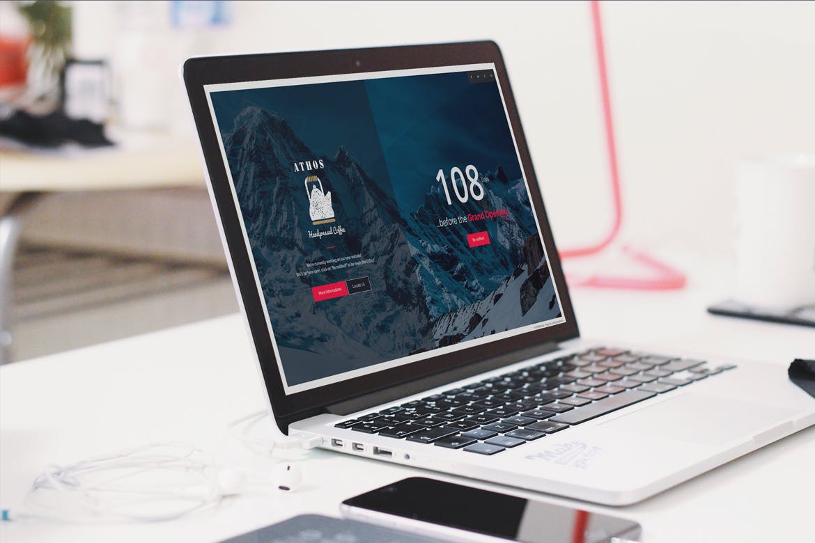 Free ATHOS Innovative Coming Soon Template Download