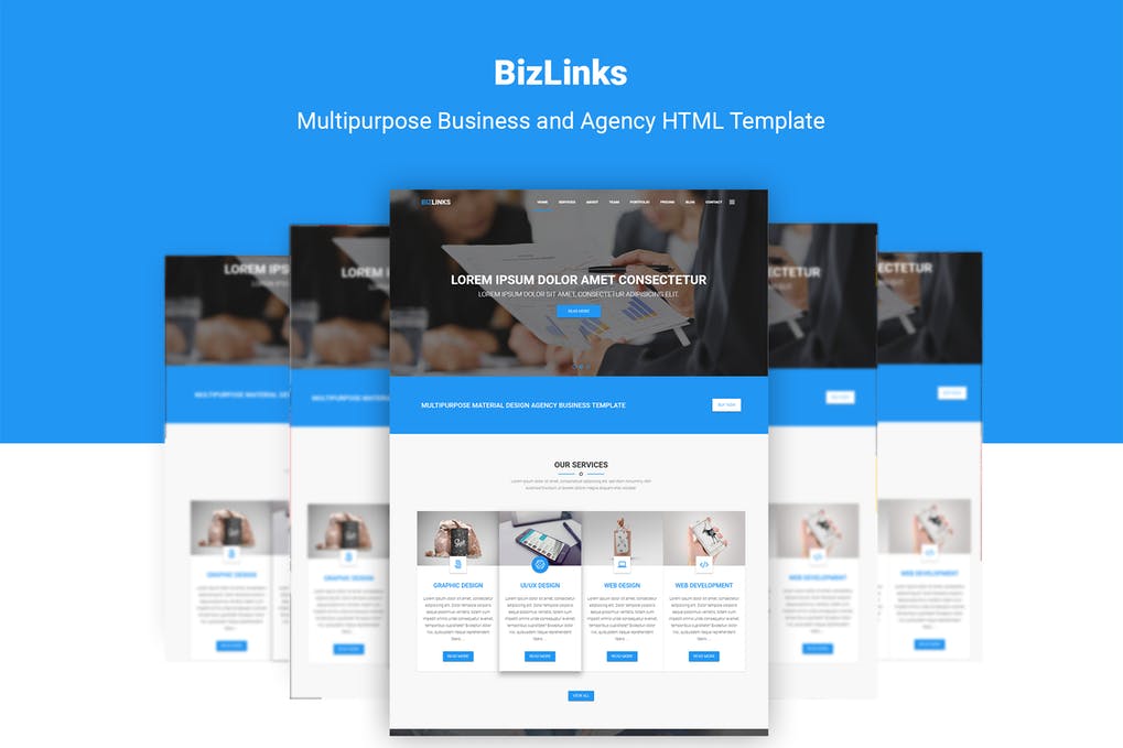 Free BizLinks Multipurpose Business Agency Template Download