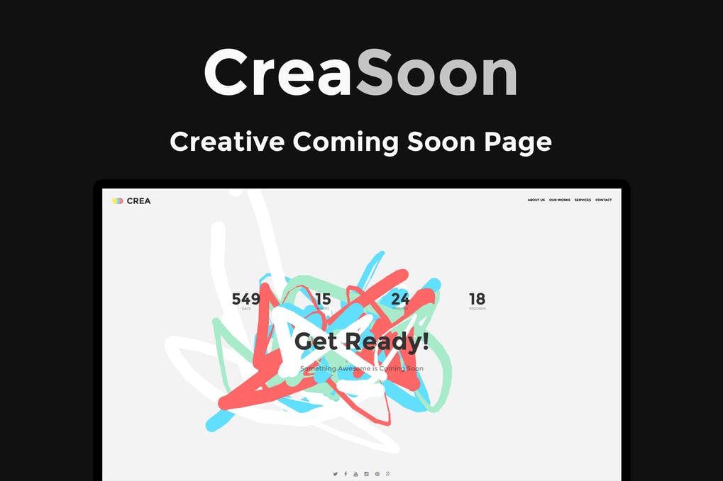 Free CreaSoon Creative Coming Soon Template Download