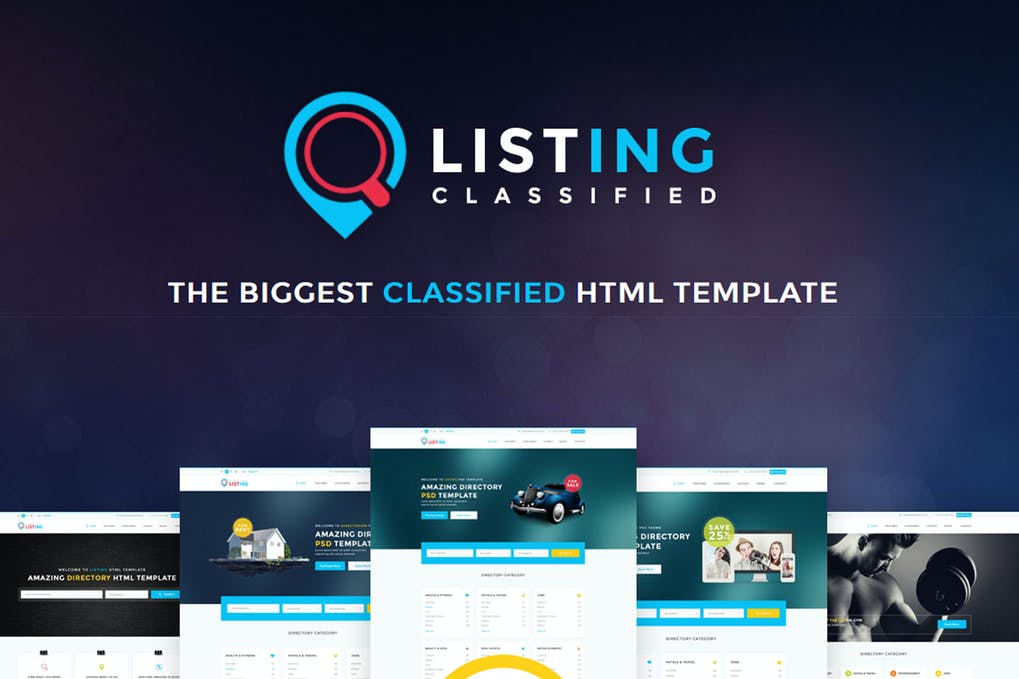 Free Listing Classified Ads Directory HTML Template Download