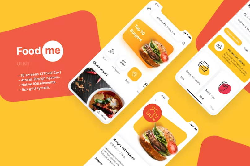 Free Foodme UI Kit Download