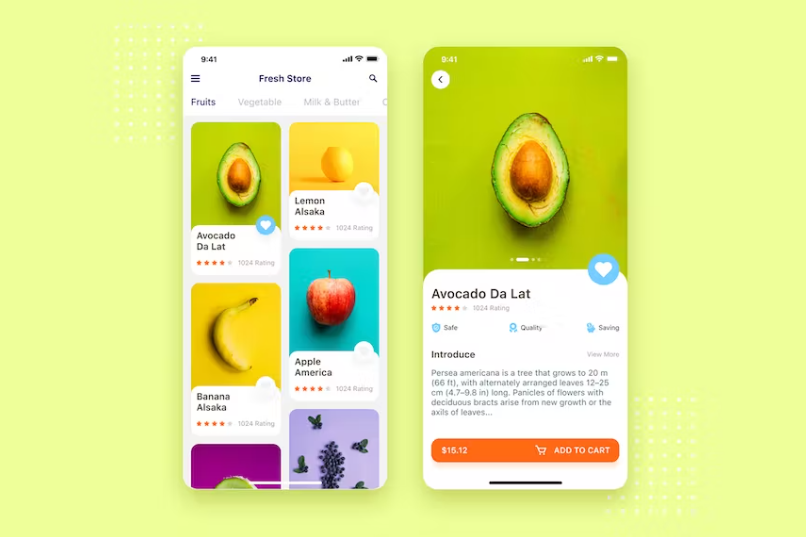 Free Fruit Shop Mobile UI Concept Download