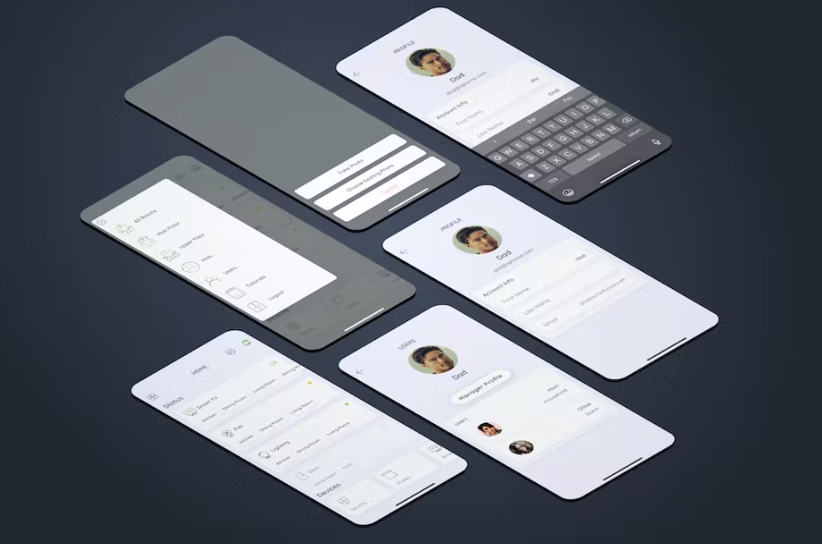 Free Host Smarthome Mobile UI Kit Download