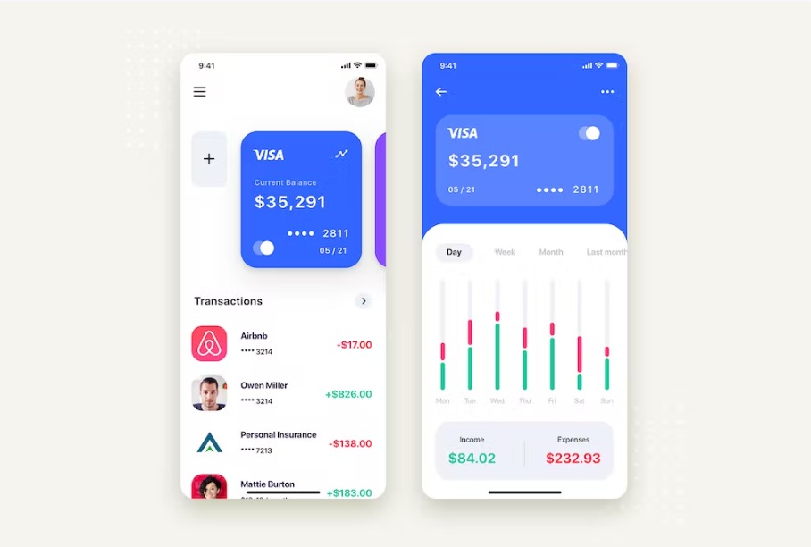 Free My Wallet Mobile App UI Kit Template Download