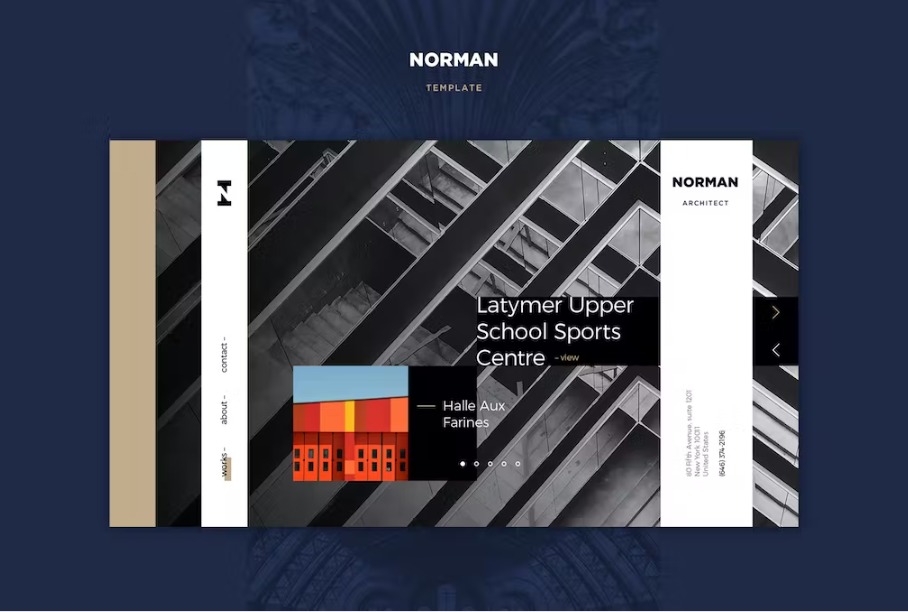 Free Norman PSD Template Download