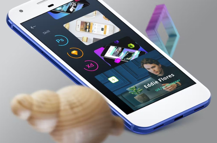 Free Profile 6 Mobile Ui Template Download