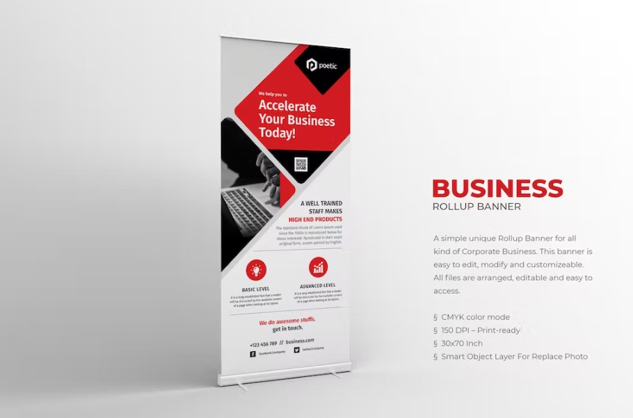 Free Business Roll up Banner Template Download