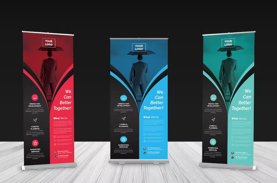 Free Creative Roll-up Banner Template Download