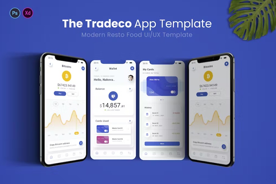 Free Tradeco App Mobile UI Kit Template Download