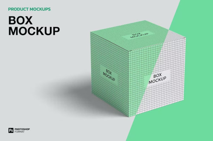 Free Box Mockup Template Download