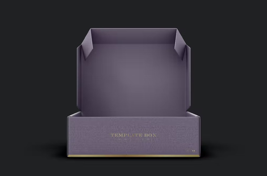 Free Cardboard Box Mockup Template Download