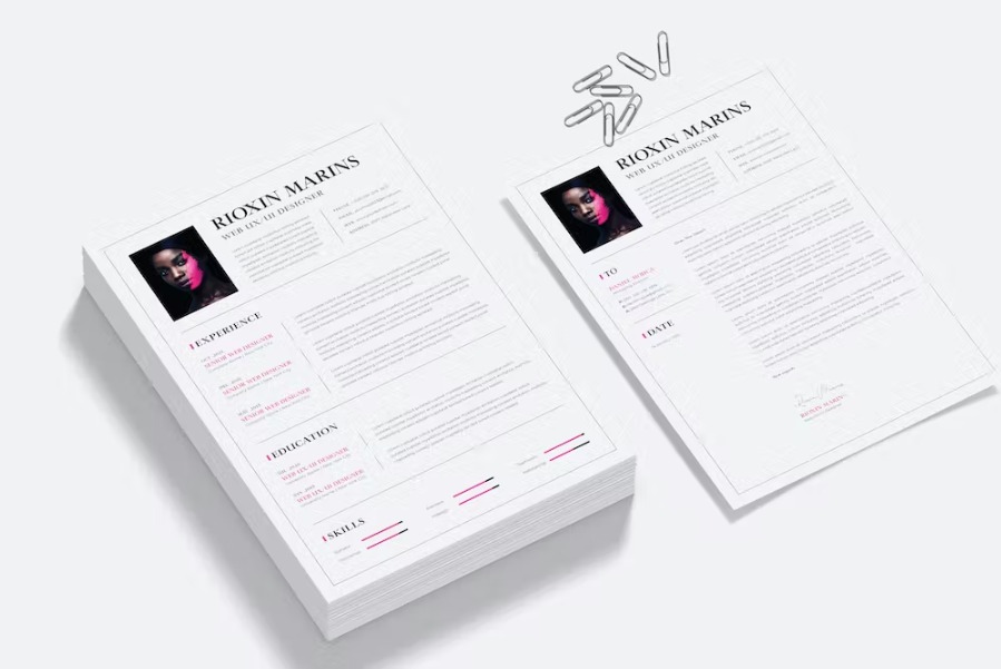 Free Clean CV Resume Template Download