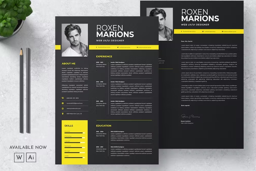 Free Clean CV Resume Template Download