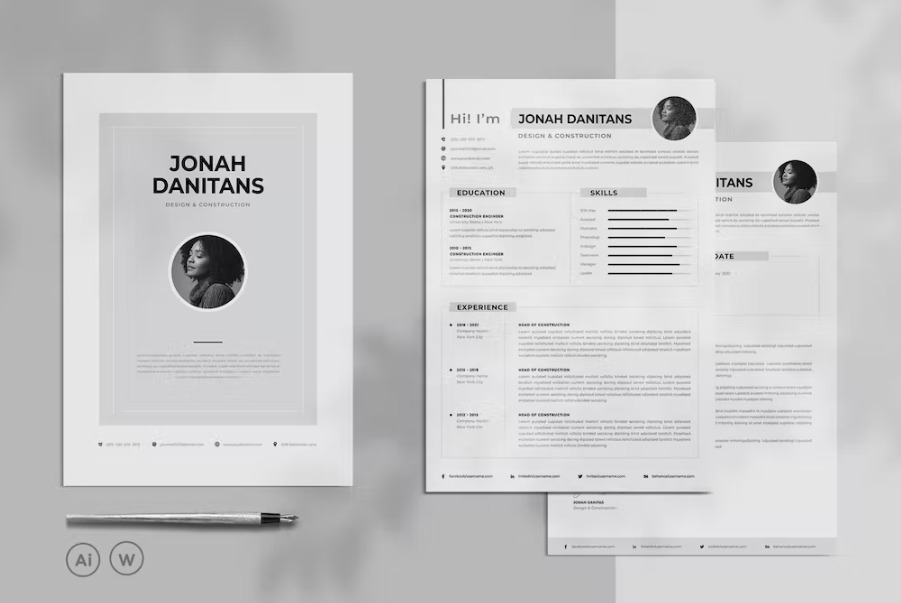 Free CV Resume Template Download