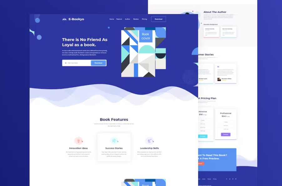 Free Ebookyo Ebook Unbounce Landing Page Template Download