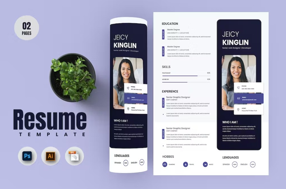 Free Iday Creative Resume & CV Template Download