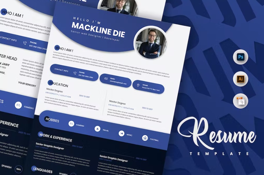 Free Jury Creative Resume & CV Template Download