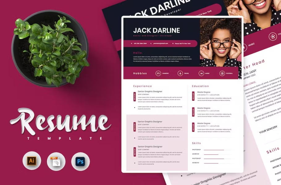 Free Lowe Creative Resume & CV Template Download