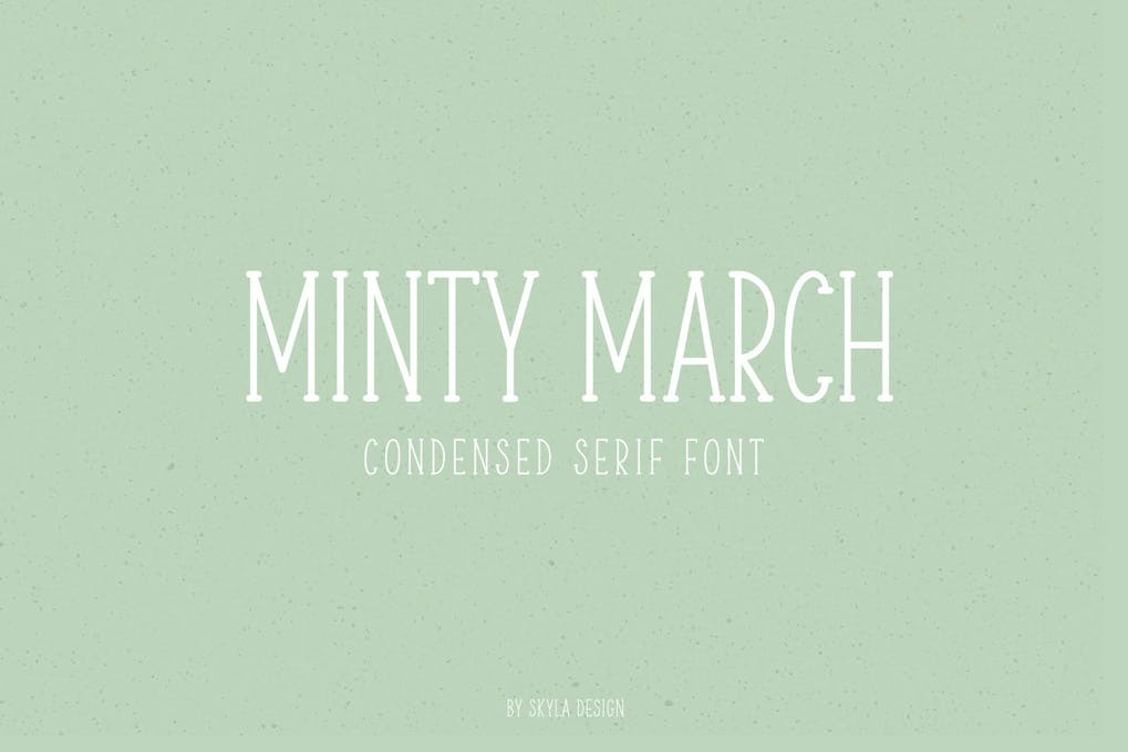 Free Minty March Condensed serif Font Download