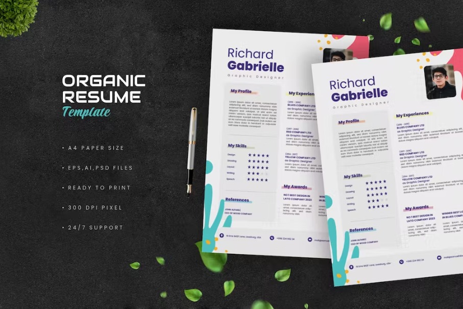 Free Organic Resume Template Download