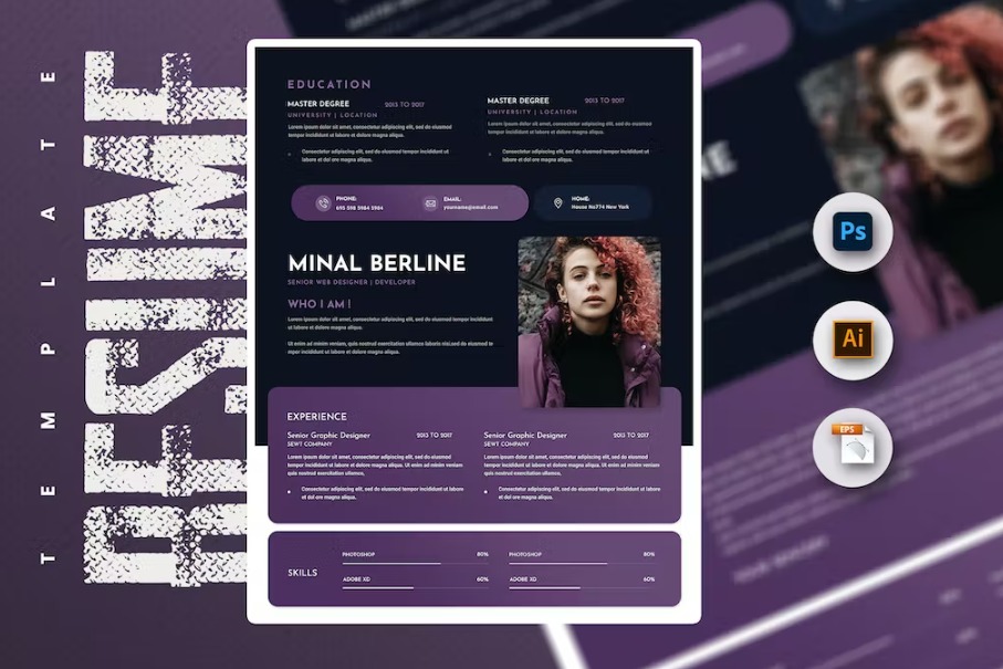 Free Penge Creative Resume & CV Template Download