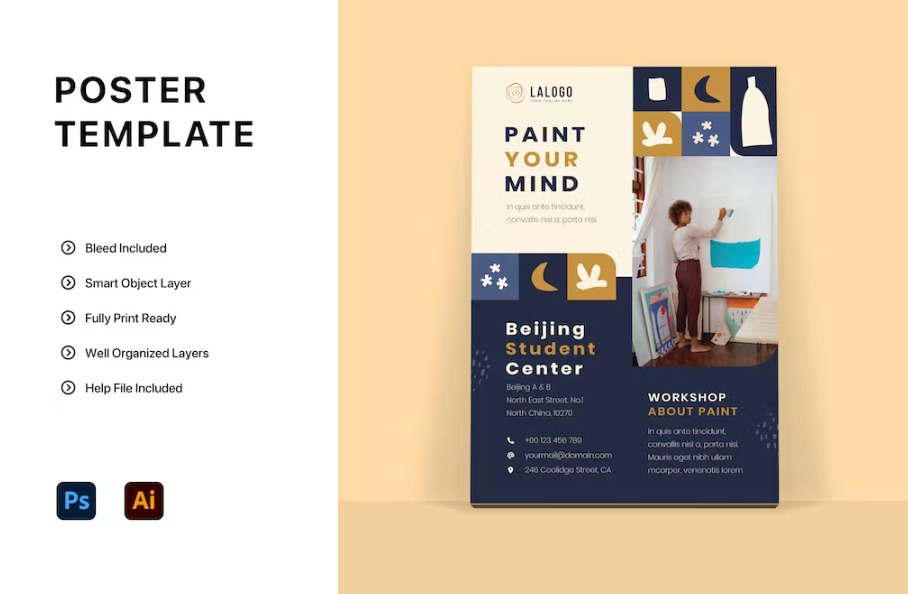 Free Paint Poster Template Download