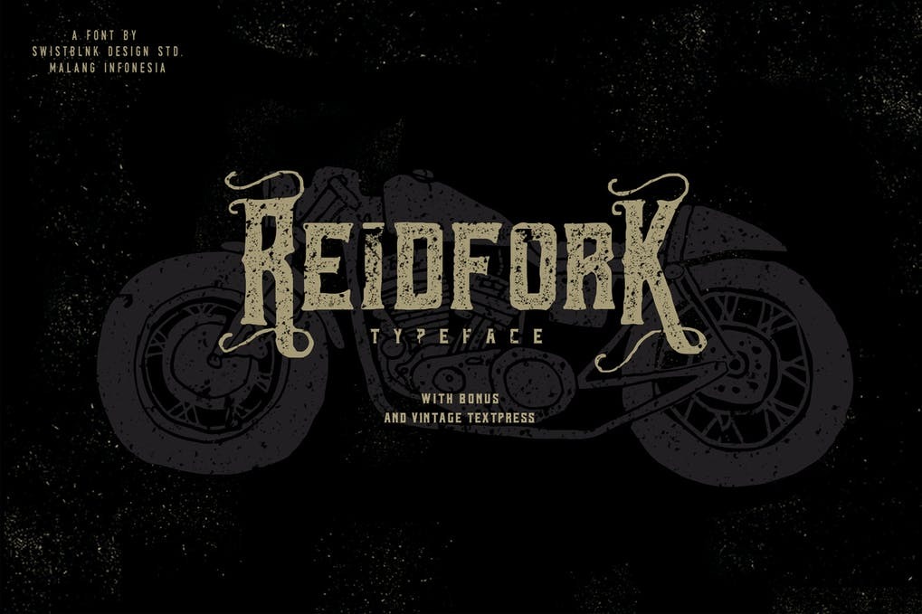 Free Reidfork Typeface + Textpress Font Download