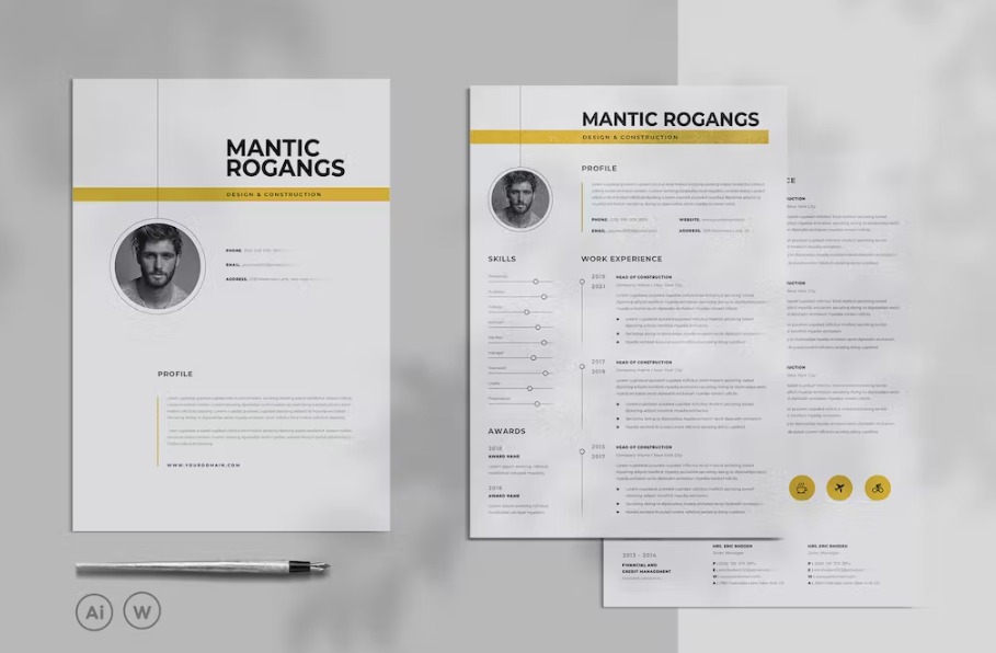 Free Modern Resume Template Download