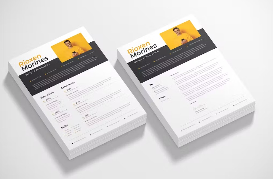 Free Modern CV Resume Template Download
