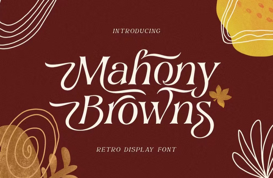 Free Mahony Browns Typeface Font Download