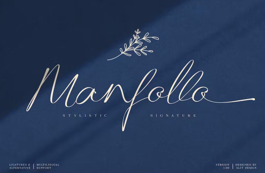 Free Manfollo Modern Script Font Download