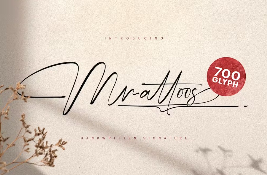 Free Mrattoos Signature Script Font Download