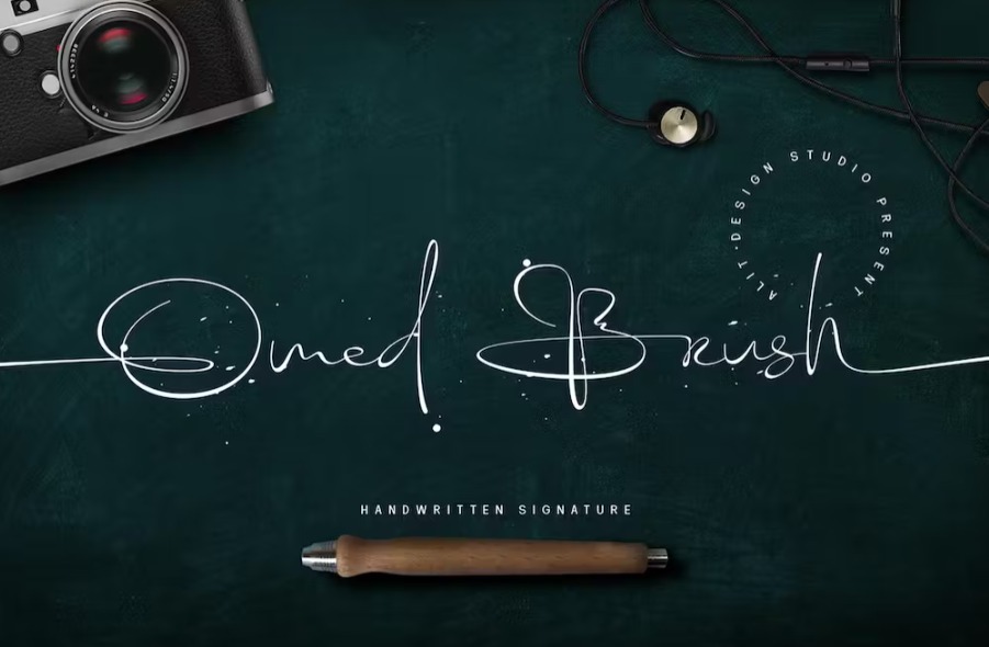 Free Omed Brush Signature Script Font Download