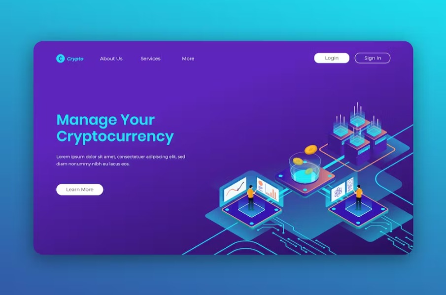 Free Isometric Landing Page Template Download