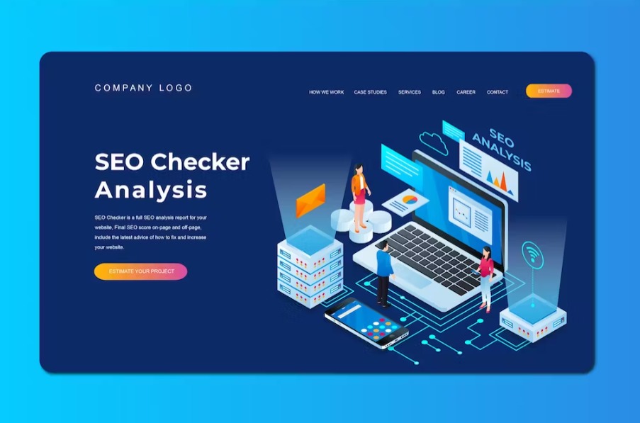 Free Isometric Landing Page Template Download