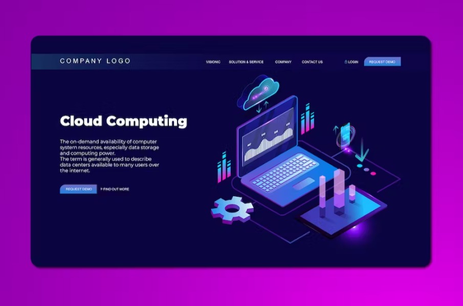 Free Isometric Landing Page Template Download