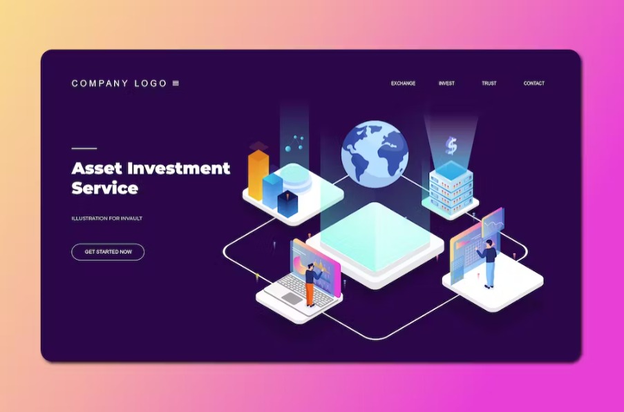 Free Isometric Landing Page Template Download